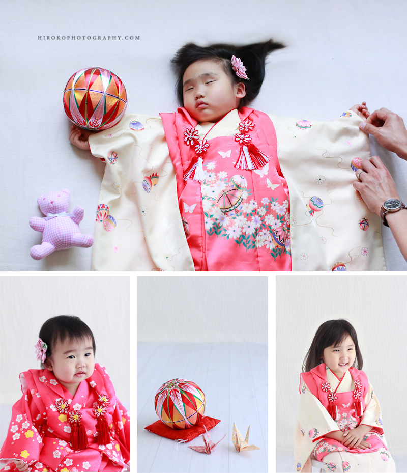 A happening at the kimono portraits : NYで七五三撮影＆ハプニング