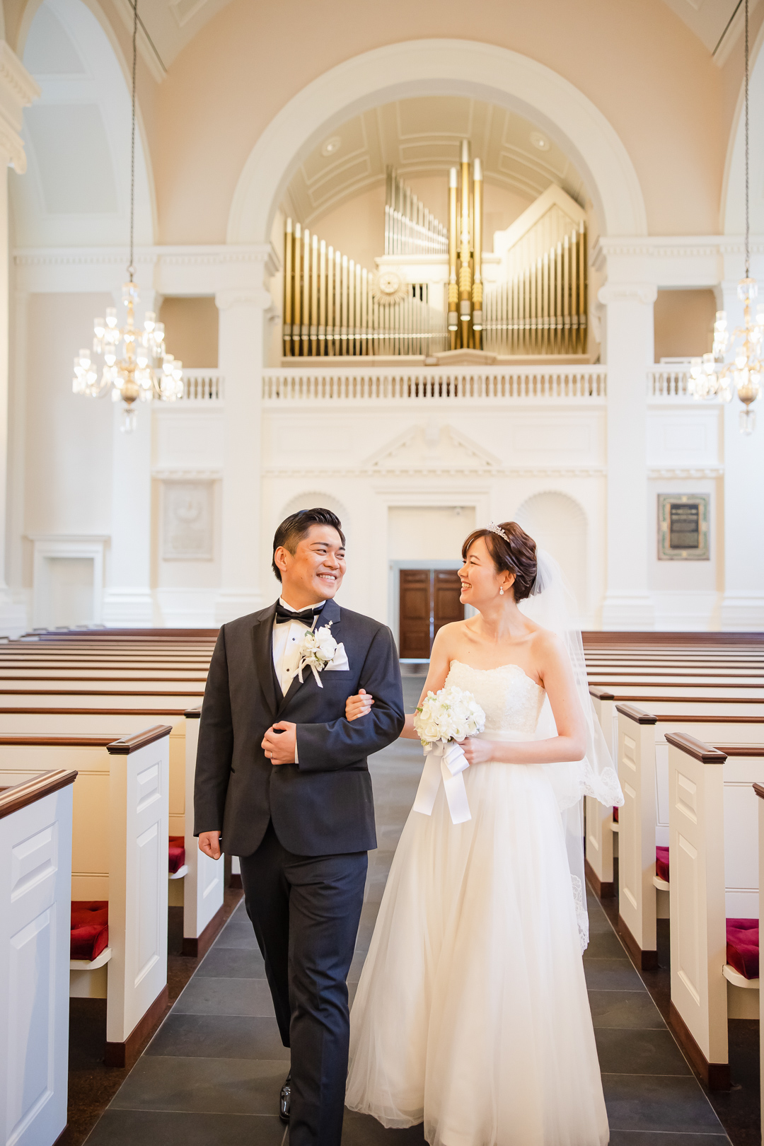 NYでウエディングフォト:ユニタリアン教会で世界にひとつの結婚式