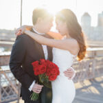 ニューヨーク後撮り:ベセスダ噴水で輝くクールビューティーな花嫁さま