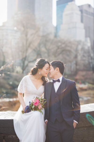 アメリカニューヨークの前撮り/フォトウェディング | セントラルパークにて。