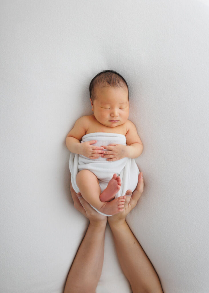 ニューヨークでニューボーンフォト/ベビーの花が咲いた。