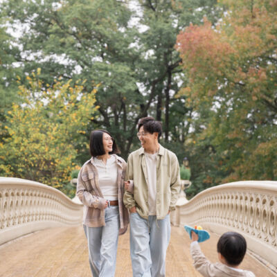 しっとり初秋のニューヨーク、旅先で残すファミリーフォト