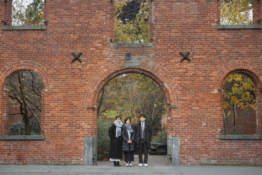 ニューヨークでファミリーフォト/マックスファミリーガーデンにて。