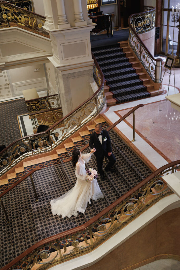 ニューヨークでウェディングフォト|前撮り/ロッテパレスホテルのラグジュアリーな空間にて。