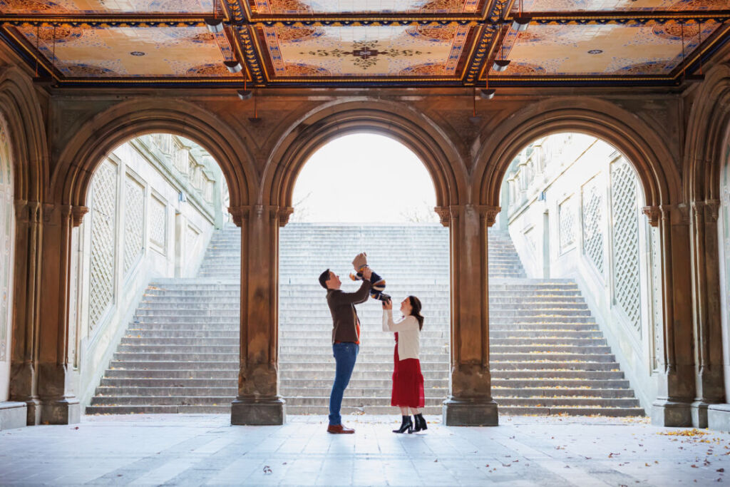 ニューヨークのファミリーフォト/4年前のご家族。