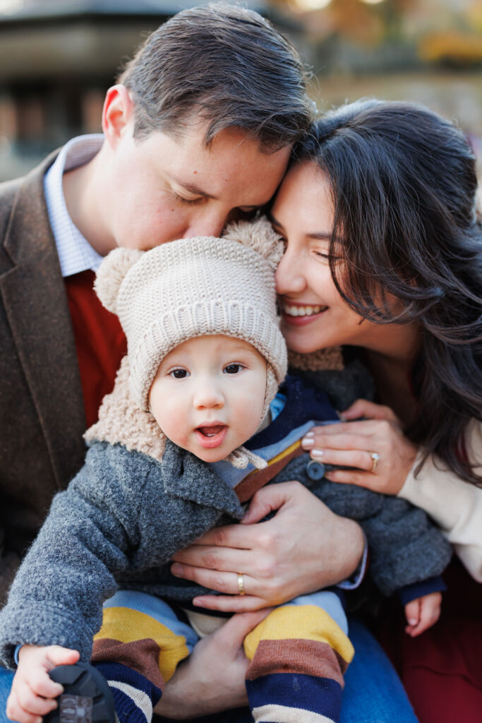 ニューヨークのファミリーフォト/4年前のまだ小さい男の子。