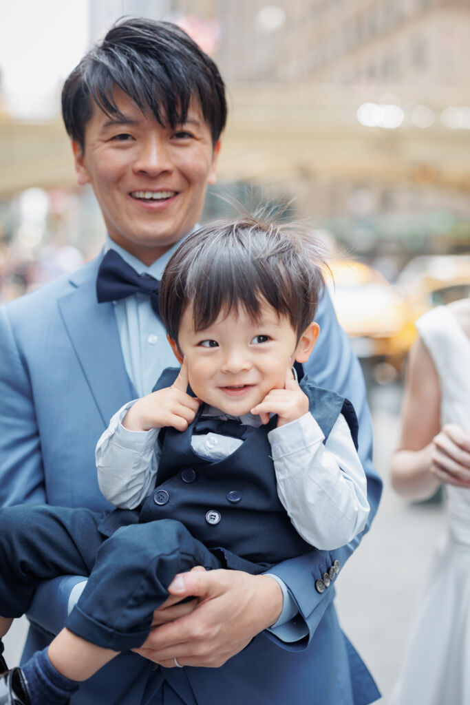 ニューヨークでフォトウェディング|前撮り/お子様の笑顔。