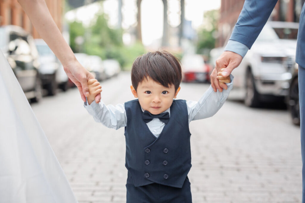 ニューヨークでフォトウェディング|前撮り/１歳９か月のご子息。