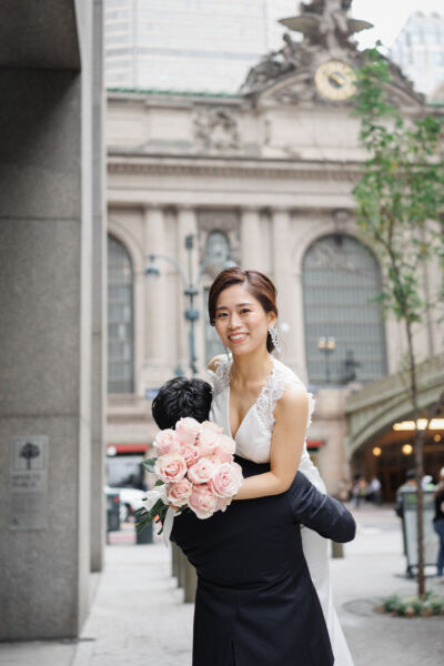 ニューヨークで前撮り|ウェディングフォト/グランドセントラル駅にて。